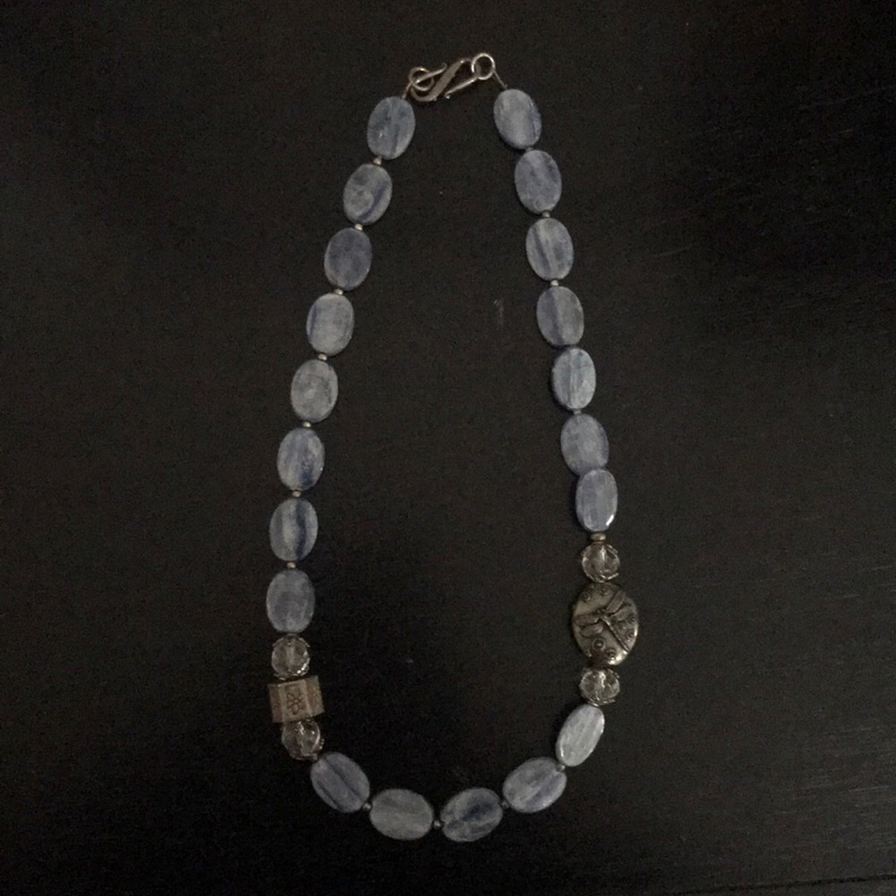 Real blue stone necklace
